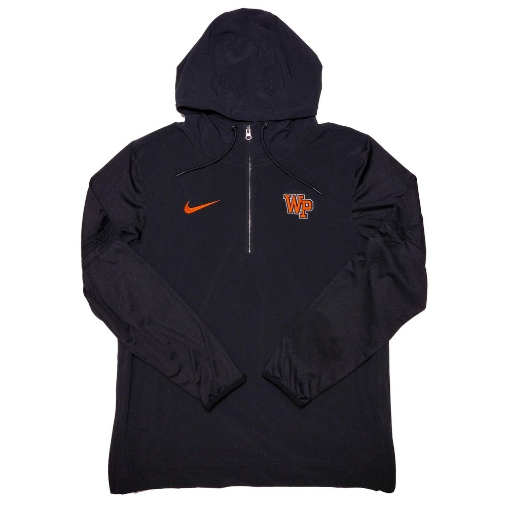 NIKE Winter Park High School Wildcats 1/2 Zip Hoodie Jacket Black Men's Medium M